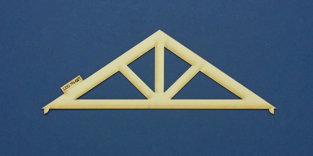 LCC 7N-02T O-16.5 roof truss - type 2 Roof truss designed for the widest version of O-16.5 industrial buildings.